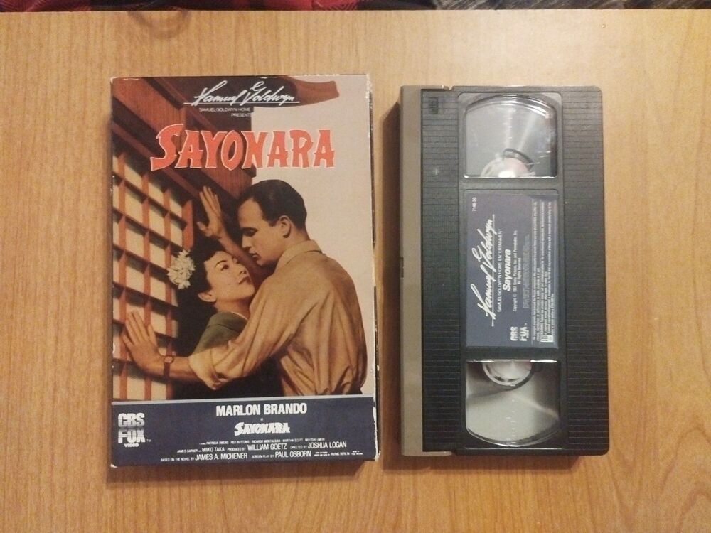 Sayonara (1957) Rare VHS Big Drawer Box  Marlon Brando